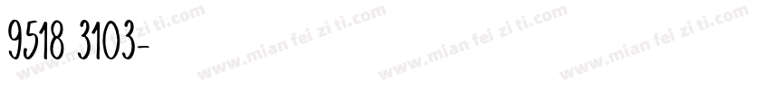 9518 3103字体转换